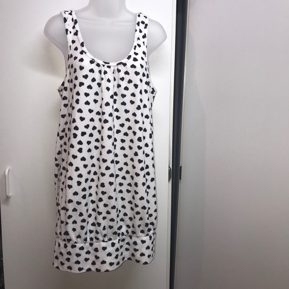 Plush&Lush white Terry cloth dress w/heart design - Picture 1 of 7
